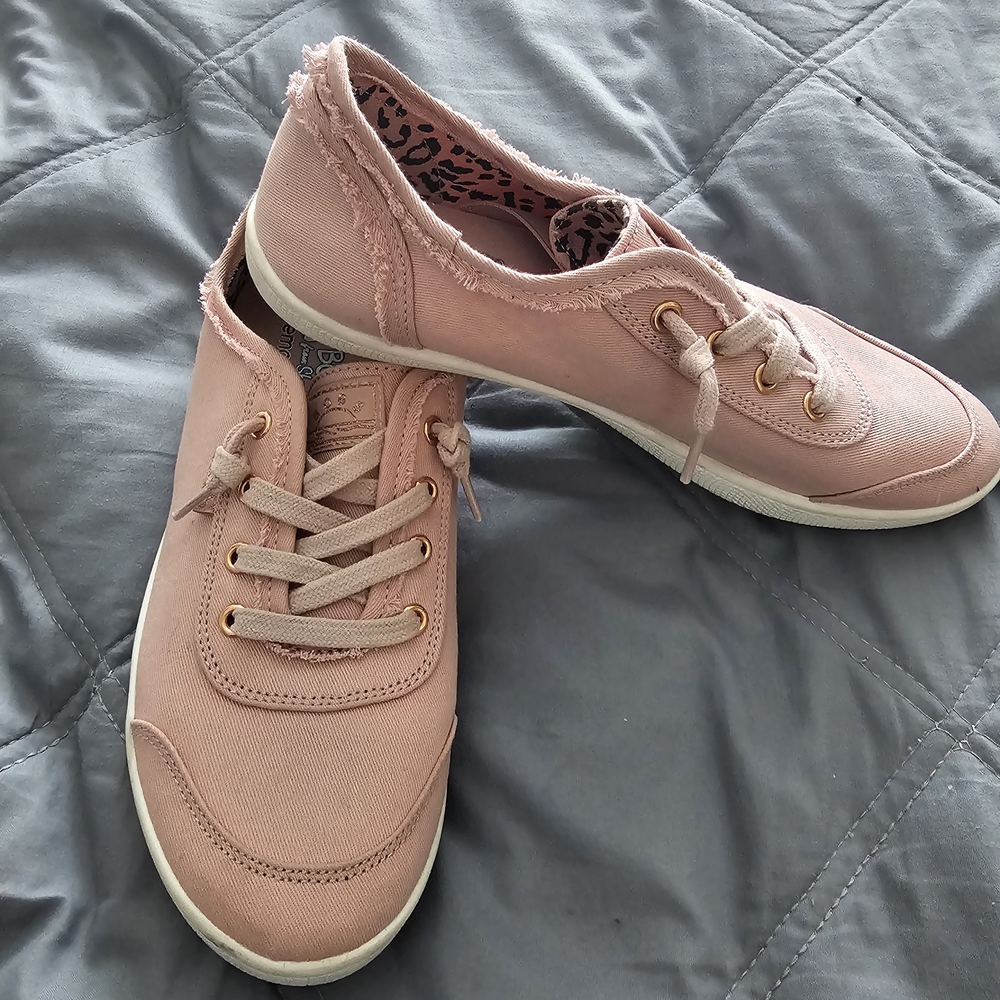 BOBS from Skechers Pink Lace-Up Sneakers